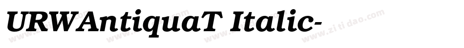 URWAntiquaT Italic字体转换